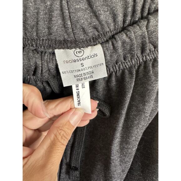 (Set Of 3) Real Essentials Jogger Sweatpants | Drawstring Waist Pocket Size S - Picture 4 of 6
